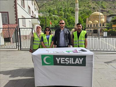 Yeşilay Kulübümüz Uludere’de stant çalışması yaptı